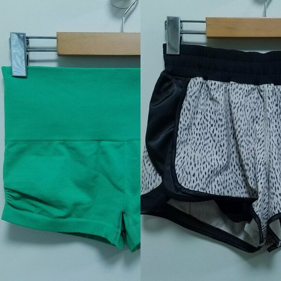 2 Lululemon In The Flow Super Squad Short Dottie Dash Shorts Size 6 Small Bundle - Picture 1 of 9